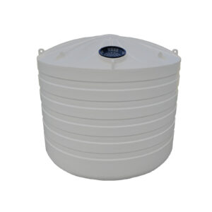 10000L Round Poly Tank | Gull Grey