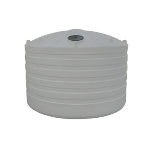 15000L Round Poly Tank | Gull Grey
