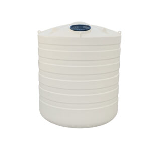 5000L Round Poly Tank | White