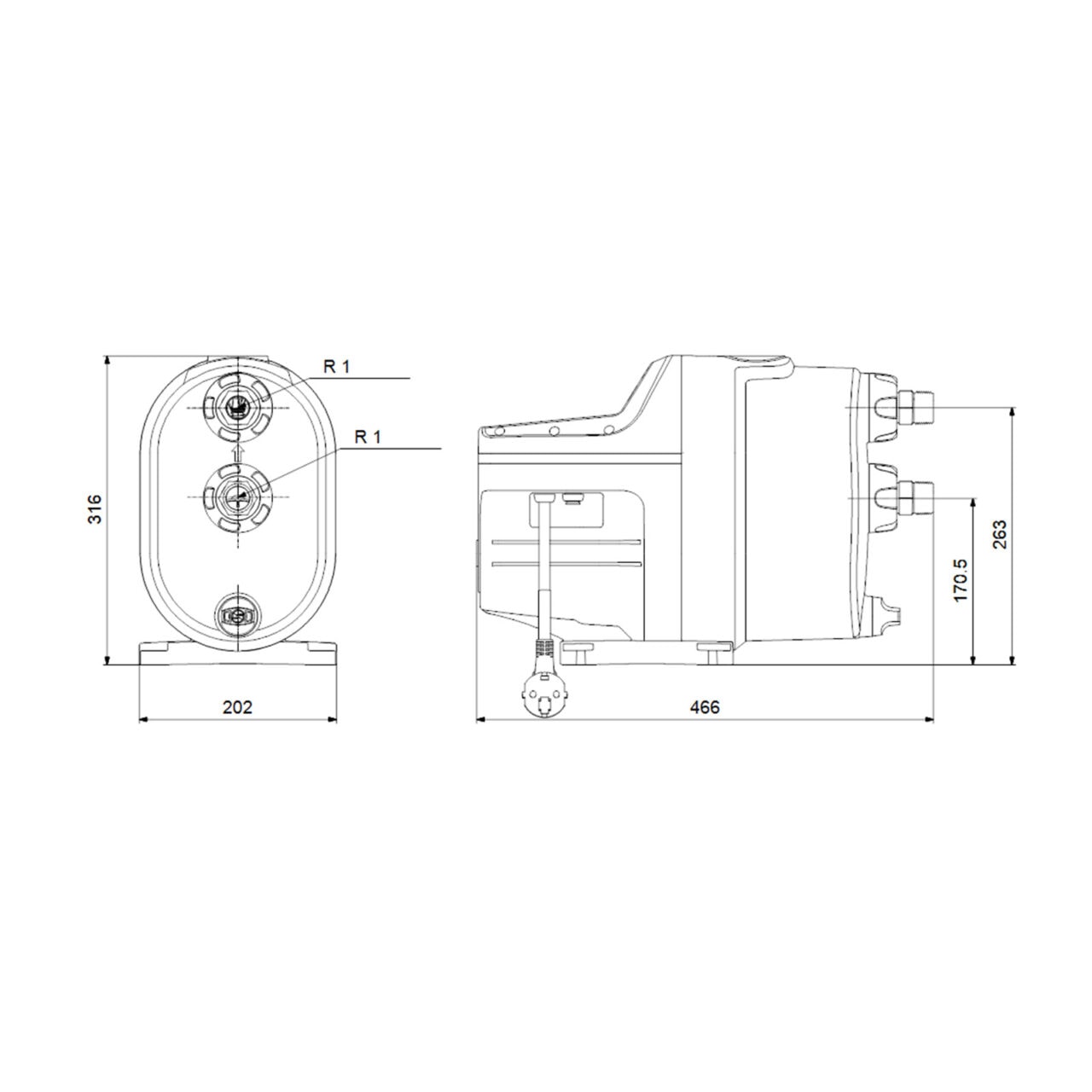 Grundfos SCALA1 5-55 Self Priming Booster Pump - APR Tanks - Water ...