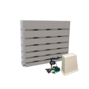 2000 Litre Ultraslim Tank with House Pump (toilet & laundry)